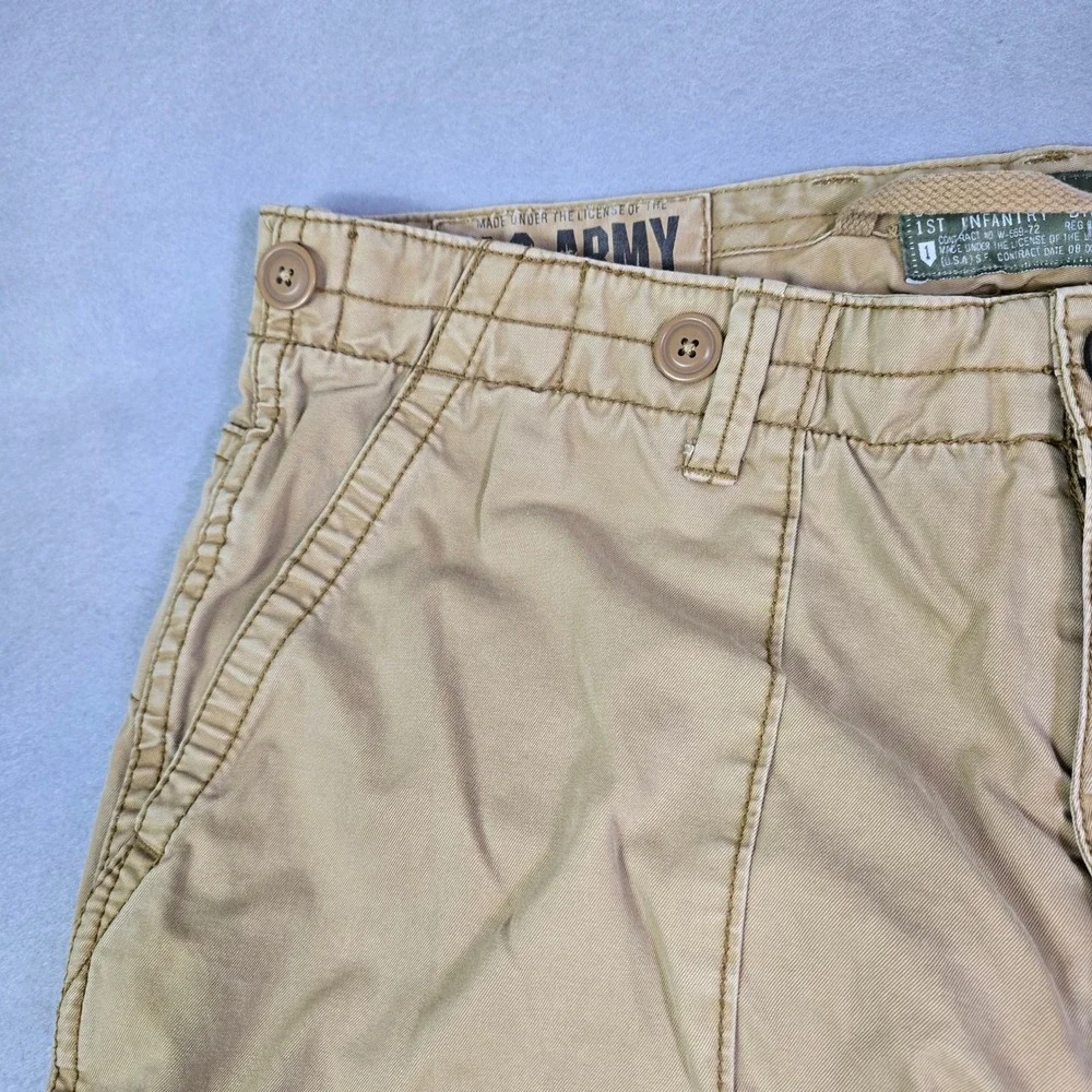 US Army 1st Infantry Division Pants Mens 38x32 (37x30) Khaki Military Utility